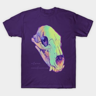 Black Bear Skull - Vaporwave T-Shirt